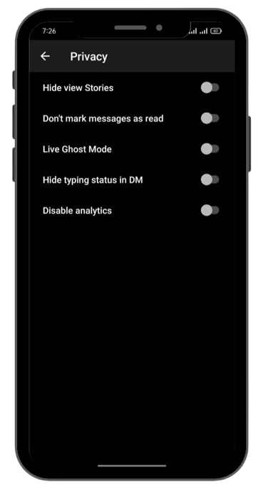Advanced Privacy Settings